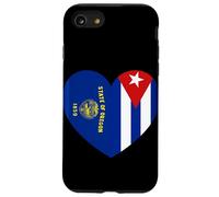 Oregon and Cuba Flags: Heart Shaped Unity Case for iPhone SE (2020) / 7/8