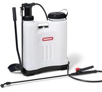 Oregon Backpack Sprayer with Lance and 4 Adjustable Spray Nozzle, Suitable For Pesticide, Lawn Feed, Weed and Moss Killer, Reliable Outdoor Garden & Lawn Care, Knapsack Sprayer Garden Tool, 16 Litres