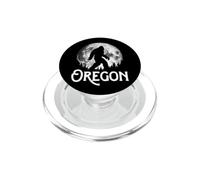 Oregon Bigfoot at Night! Cool Full Moon & Trees Sasquatch PopSockets PopGrip for MagSafe