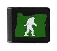 Oregon Bigfoot Men's Bifold Wallet Slim Cash Card Holder Leather Purse