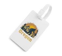 Oregon Bigfoot Mountains Vintage Luggage Tags for Suitcase Travel Baggage Bag Tags Identify Labels