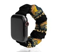 Oregon Bigfoot Mountains Vintage Universal Scrunchie Watch Band Compatible with IWatch Series 11 10 9 8 7 Strap