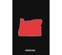 OREGON BLACK AND RED - Premium Lined Journal | 6" x 9" | Soft Cover | 120+ Pages - Bold State-Inspired Design: A High-Quality State Notebook - Ideal for School, Work, or Everyday Notes