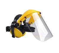 Oregon Browguard Safety Face Shield - Adjustable Clear Visor & Noise-Cancelling Ear Muffs, One Size
