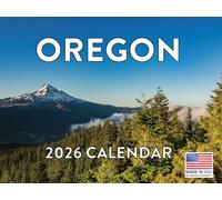 Oregon Calendar 2026 Monthly Wall Calender 12 Month | American Made In The USA