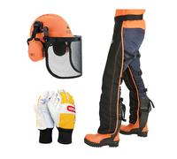 OREGON Chainsaw Safety Kit Protect Helmet Leggings BothHand Protection Gloves XL
