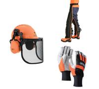 Oregon Chainsaw Safety Kit, Universal Leggings, Helmet and Gloves Size S