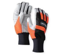 Oregon Chainsaw Two-Hand Protection Leather Gloves - Small (Size 8)