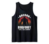 Oregon Hide and Seek Champion Funny Bigfoot Sasquatch Tank Top