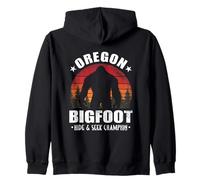 Oregon Hide and Seek Champion Funny Bigfoot Sasquatch Zip Hoodie
