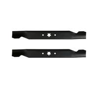 Oregon Lawn Mower Blade Kit, 2 Pack 49cm Mowing Blades with 5-Point Star Mount, Replaces Husqvarna 532-1278-42, 532-1384-97, AYP, Fits Husqvarna LT125, YTH 125, Jonsered and Partner