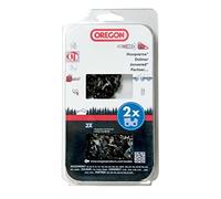 Oregon Low Profile Chainsaw Chain for 3/8 Inch Chainsaw - 50 Links - Set of 2