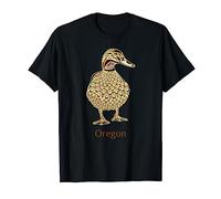 Oregon Mallard Duck Bird Lover Native American Style Birding T-Shirt
