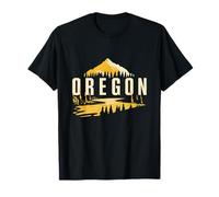 Oregon Mountain Landscape Vintage Hiking Camping T-Shirt
