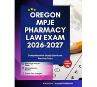 OREGON MPJE Pharmacy Law Exam 2026-2027: Comprehensive Study Guide and Practice Tests