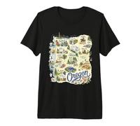 Oregon, OR, USA, Maps, Icons Premium T-Shirt
