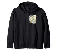 Oregon, OR, USA, Maps, Icons Zip Hoodie