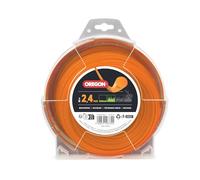 Oregon String Trimmer Line, Replacement Nylon Strimmer Wire for Grass Trimmers & Brushcutters, DIY & Gardening, Universal Fit, All Purpose, Round Cord, 2.4mm x 88m Spool, Orange (69-364-OR)