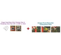 Oregon PowerSharp 16"(40cm) Chain, Sharpening Stone Pack & Bar & Sharpener Pack