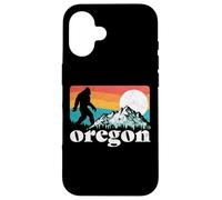 Oregon Pride Bigfoot Mountains 80's Vintage Nature Design Case for iPhone 16