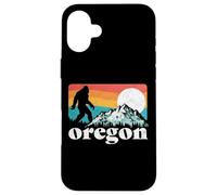 Oregon Pride Bigfoot Mountains 80's Vintage Nature Design Case for iPhone 16 Plus