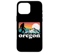 Oregon Pride Bigfoot Mountains 80's Vintage Nature Design Case for iPhone 16 Pro Max