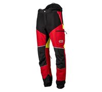 Oregon ProtectPro Chainsaw Protective Trousers (Red & Yellow, Extra Large)