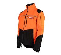 Oregon Protect Pro Hi Vis Jacket, Professional All-Season Water-Resistant Work Jacket, Reflective, Lightweight Stretch Fabric, PPE Clothing for Power Tool Operation, Forestry & Outdoor Tasks, Size L