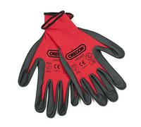Oregon Red Work Gloves, Stretch Nylon Coated Nitrile Protection, Indoor & Outdoor PPE Gloves for Men & Women, Heavy Duty Gardening & DIY Hand Protection - Size Extra Large