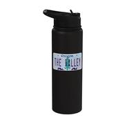 Oregon Rogue Valley OR Grants Pass License Plate Stainless Steel Insulated Water Bottle