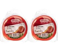 Oregon Round 2.4mm Strimmer Line Heavy Duty, 2.4mm x 15m (Pack of 2)