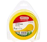 Oregon String Trimmer Line, Replacement Nylon Strimmer Wire for Grass Trimmers & Brushcutters, DIY & Gardening, Universal Fit, All Purpose, Round Cord, 3mm x 15m Spool, Yellow (69-368-YE)