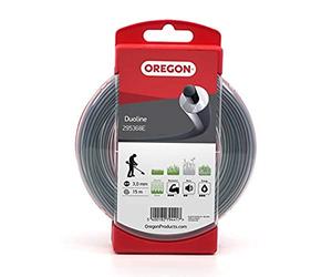 Oregon Round Dual Material 3mm Strimmer Line Heavy Duty, 3.0mm x 15m | Trimmer Line Tackles Long Grass, Weeds, Edges & Thick Vegetation, Professional Nylon Strimmer Wire, Fits Most Standard Models