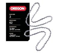 Oregon S62 AdvanceCut Chainsaw Chains Twin Pack, for 18-Inch Bar - 62 Drive Links, 2X Replacement Chainsaw Blades, 050 Inch Gauge, 3/8 Inch Pitch, fits Craftsman, Atlas, Homelite, Ryobi, Ego & More