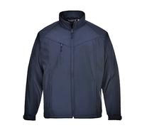Oregon Softshell Jacket Coat Waterproof Windproof Breathable Workwear Outdoors [XL] [Navy]