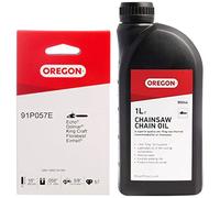 Oregon Standard 91P Chain to fit 16-Inch Titan, Gardenline, Black & Decker, Spear & Jackson, Einhell, Worx, Mac Allister & Chainsaw Chain and Guide Bar Oil, 1 Litre Bottle (90844)