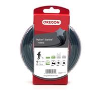 Oregon Star Shaped 2.4mm Strimmer Line with Aluminium Particles, Tackles Long Grass, Weeds & Thick Vegetation, Professional Heavy Duty Strimmer Wire, Fits Most Standard Models, 2.4 mm x 15 m (110985E)