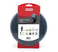 Oregon Star Shaped 2.4mm Strimmer Line with Aluminium Particles, Tackles Long Grass, Weeds & Thick Vegetation, Professional Heavy Duty Strimmer Wire, Fits Most Standard Models, 2.4 mm x 90 m (104883E)
