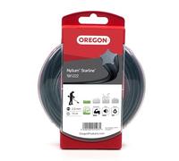 Oregon Nylium Star Shaped Strimmer Line Wire for Grass Trimmers and Brushcutters, Five Cutting Edges for Clean Finish, Professional Grade Heavy Duty Nylon, Fits Petrol Strimmers, 2mm-15m ( 581222)