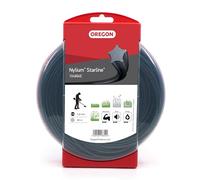 Oregon Star Shaped 3mm Strimmer Line with Aluminium Particles, Tackles Long Grass, Weeds & Thick Vegetation, Professional Heavy Duty Strimmer Wire, Fits Most Standard Models, 3.0 mm x 60 m (104884E)