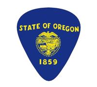 Oregon State Flag 12 guitar picks per pack, available in 3 different thicknesses, suitable for electric guitars, ukuleles, etc.