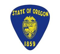 Oregon State Flag 12 Pack Guitar Picks Plectrums,4 pieces in each of 3 sizes, Suitable for a wide range of stringed instruments