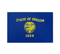 Oregon State Flag Adult Wooden Jigsaw Puzzle 1000 Pieces for The Perfect Visual Feast! 1000pcs