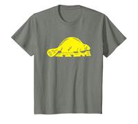 Oregon State Flag Beaver T-Shirt, Kids, Olive Heather, 3 Years