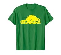 Oregon State Flag Beaver T-Shirt, Men, Kelly Green, XL