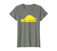 Oregon State Flag Beaver T-Shirt, Women, Olive Heather, L