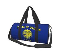 Oregon State Flag Canvas travel bag, large capacity, can be carried on the shoulder