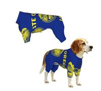 Oregon State Flag Dog Pajamas, Stretchy Pet Clothes Pjs, Breathable Puppy Onesie Jumpsuits,for Small Medium Large Dogs 3XL