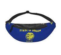 Oregon State Flag Fanny Pack- Waist Bag for Travel Running Hands Free