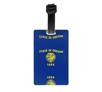 Oregon State Flag Golf Bag Privacy Label, Detachable Briefcase (3.3 * 2.1 inches), Children's School Bag, Sports Bag Label, Travel Luggage Label